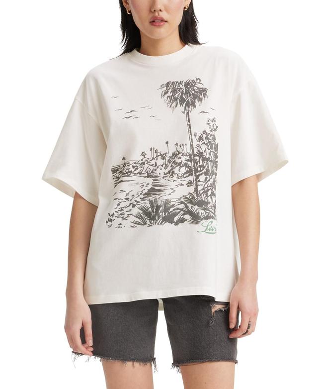 Women's Cotton Graphic-Print Short Stack Tee Product Image