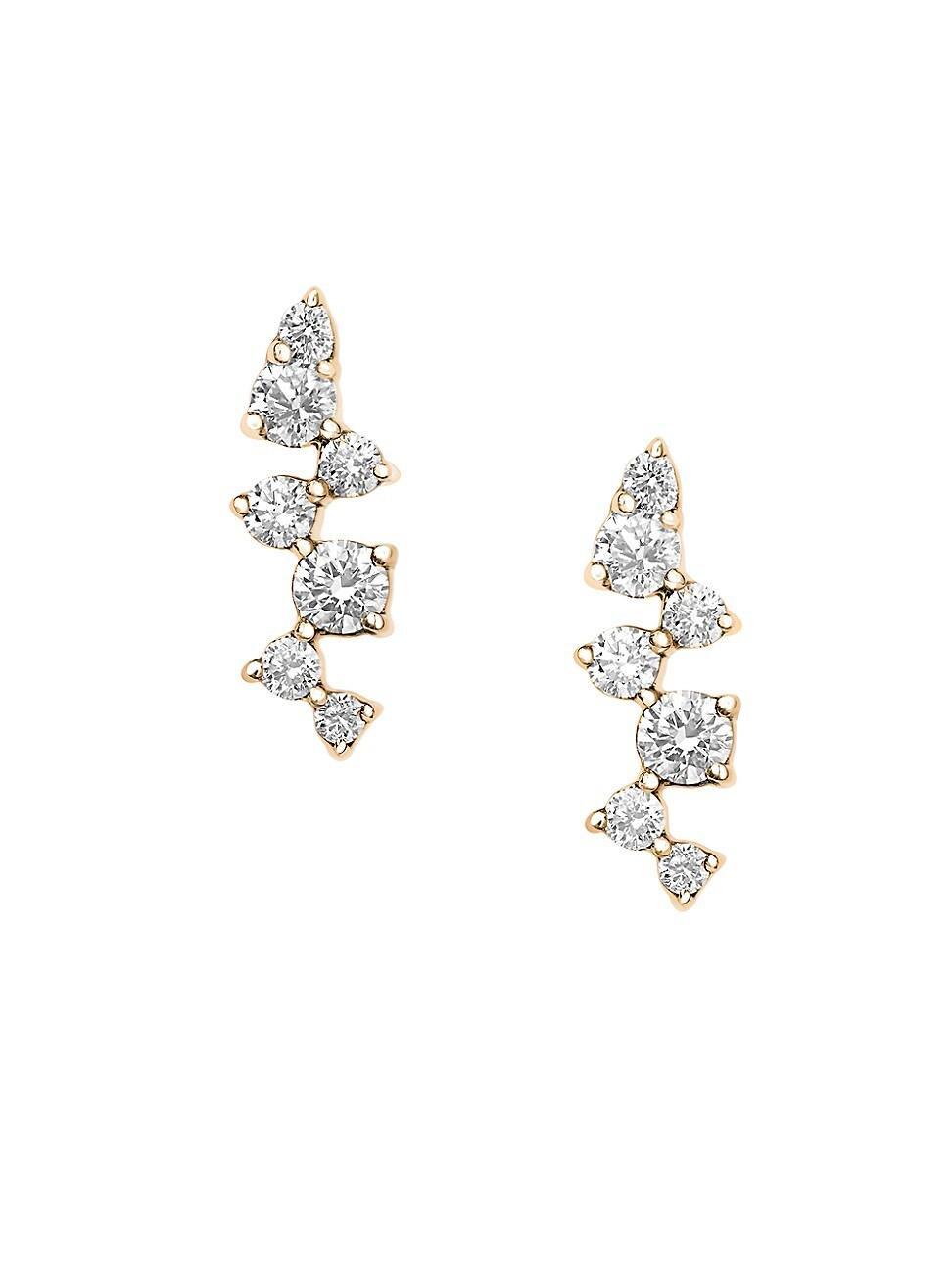 Womens Ferique 18K Yellow Gold & Diamond Single Earring Product Image