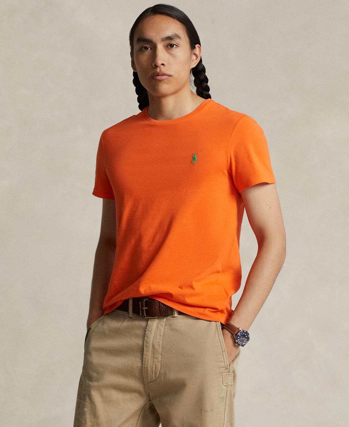 Polo Ralph Lauren Mens Classic-Fit Jersey Crewneck T-Shirt Product Image