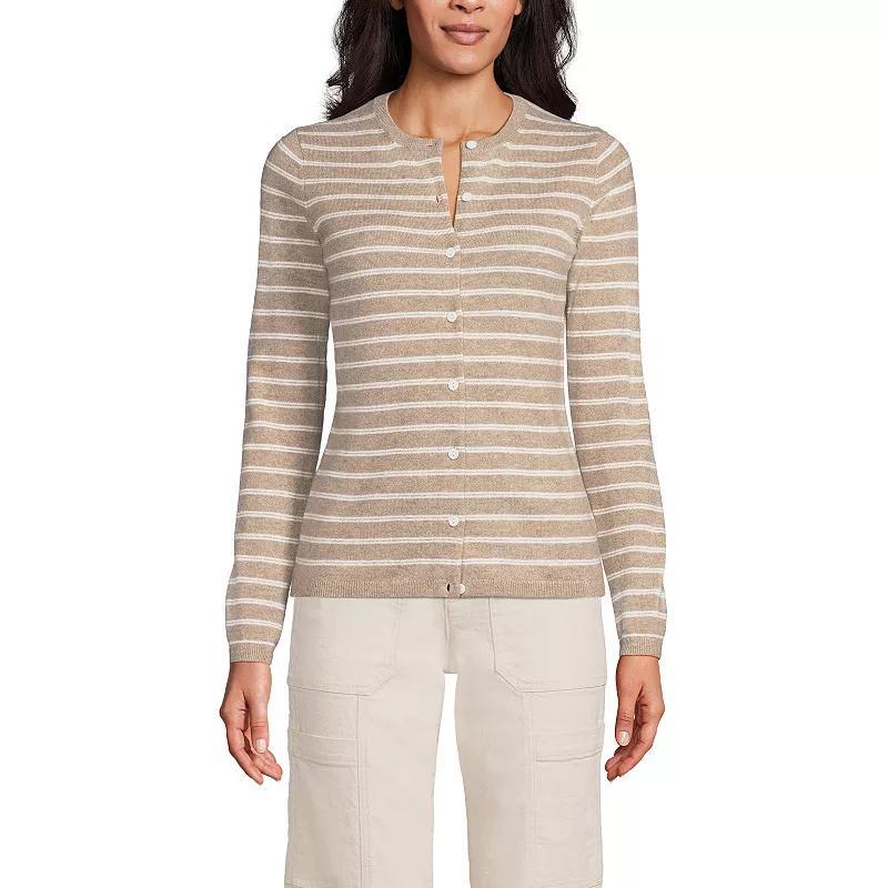 Womens Lands End Classic Cashmere Cardigan Sweater Product Image