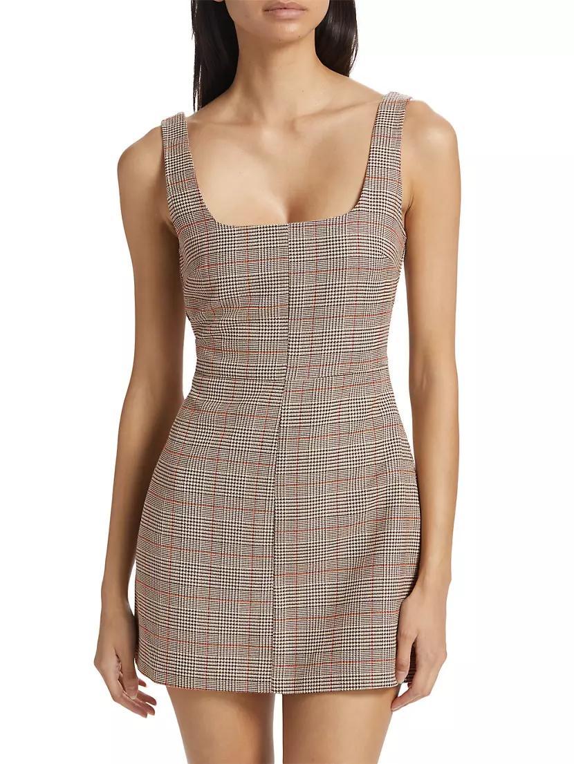 Elena Plaid Tailored Minidress product image