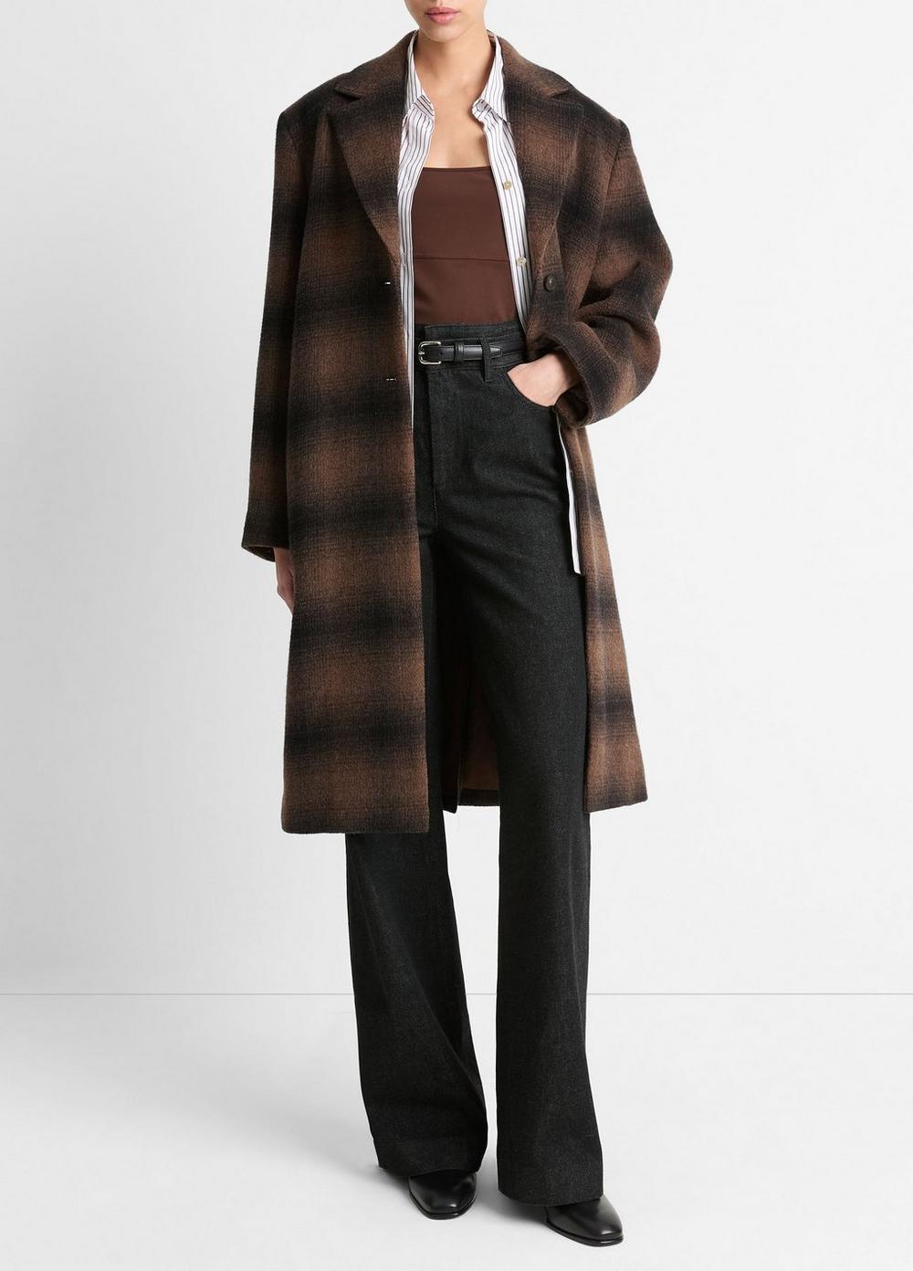 Shadow Plaid Car Coat Product Image