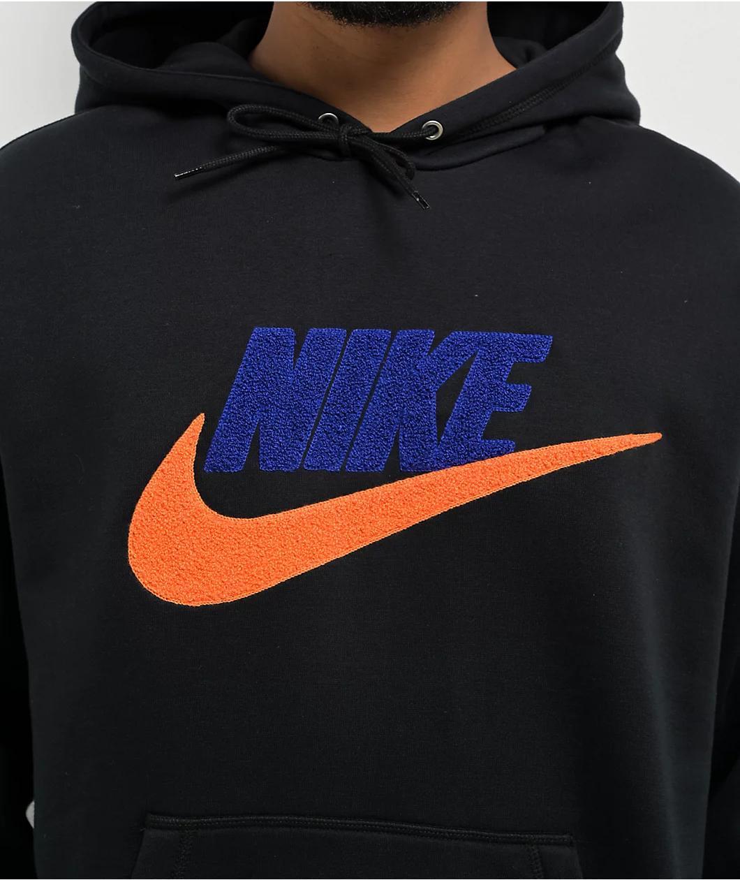 Nike Sportswear Club Fleece Black Hoodie Product Image