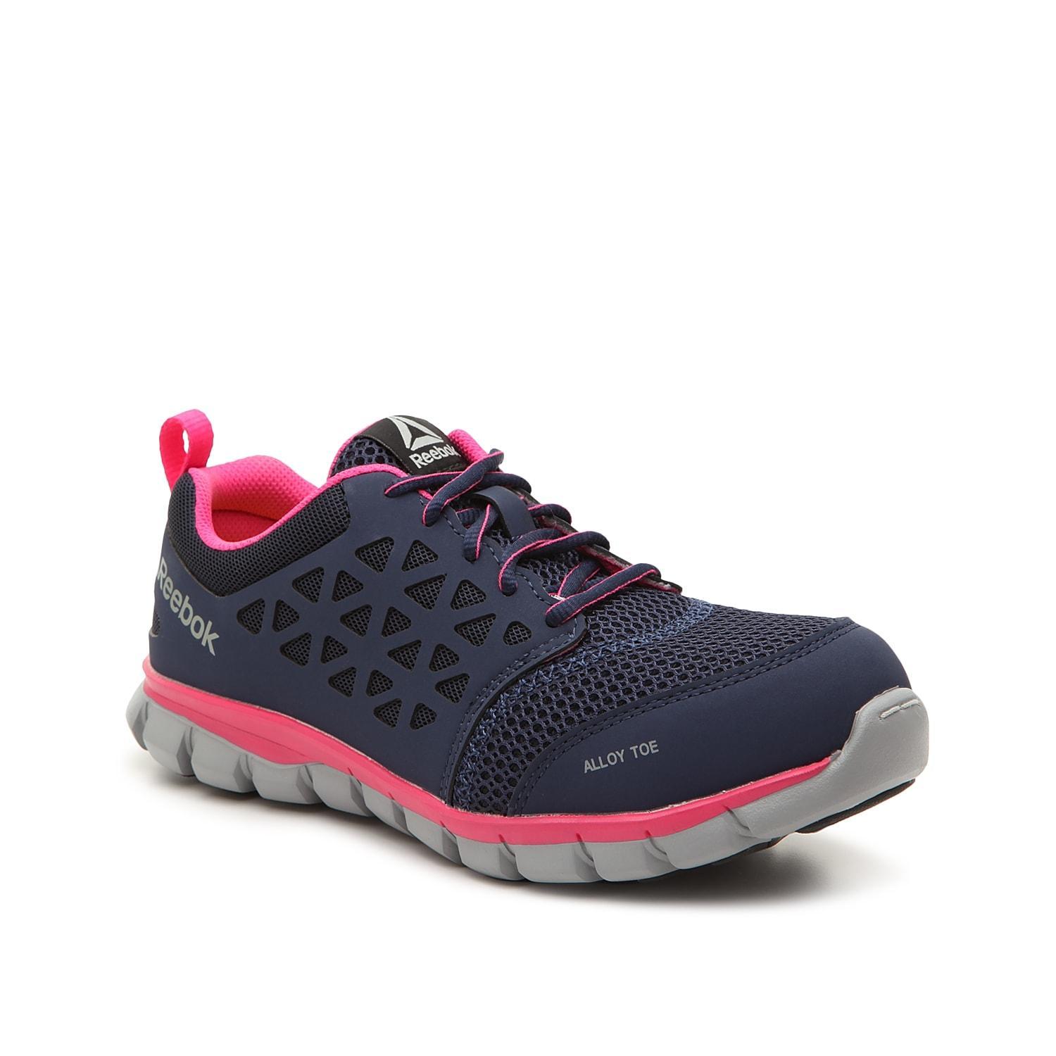 Reebok Work Sublite Cushion Work Alloy Toe EH Pink) Women's Work Boots Product Image