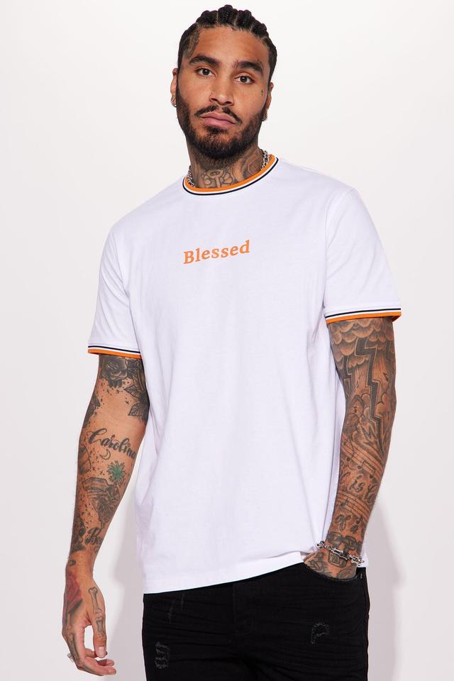 Blessed Type Short Sleeve Tee - White Product Image