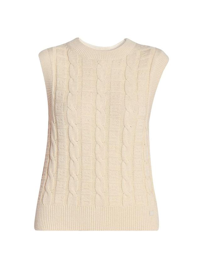 Womens Kreen Cable-Knit Vest Product Image