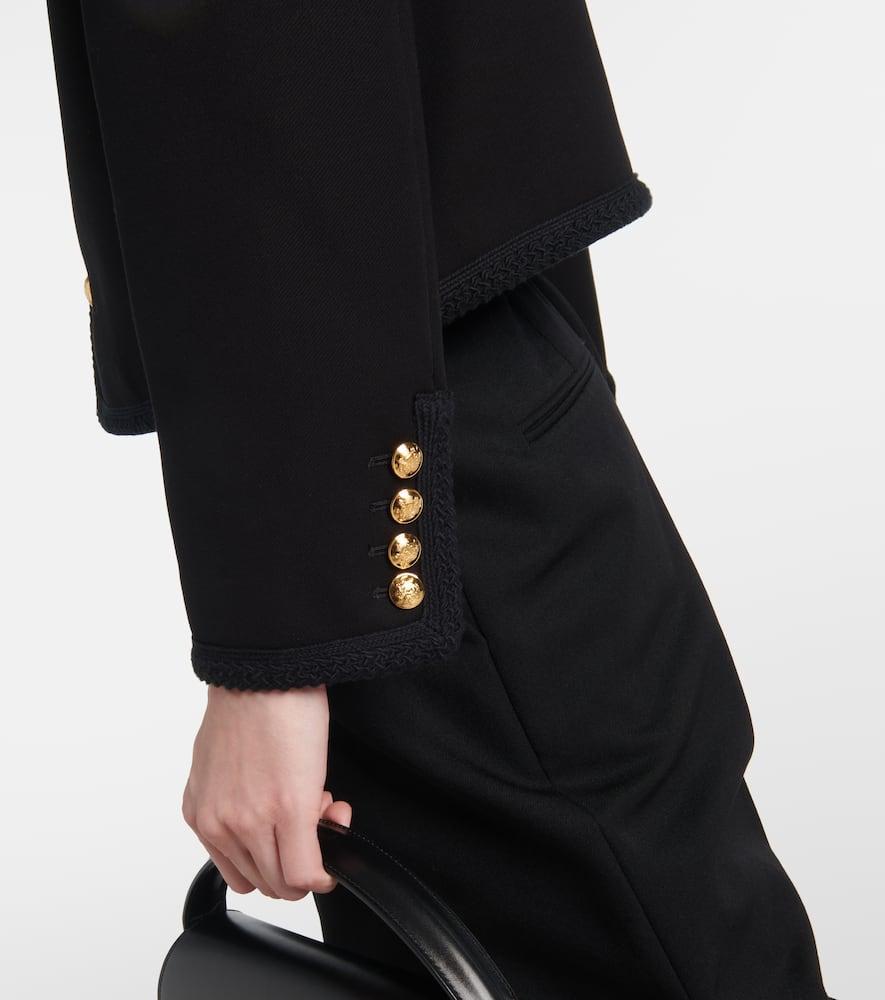 NILI LOTAN Briella Cotton Jacket In Black Product Image