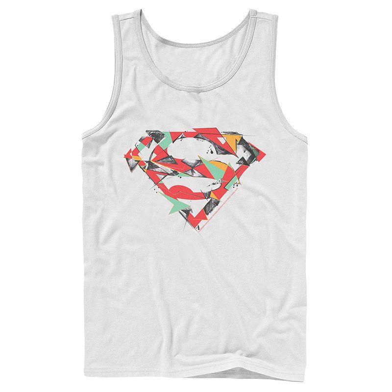 Mens DC Comics Superman Polygon Chest Logo Tank Top Product Image