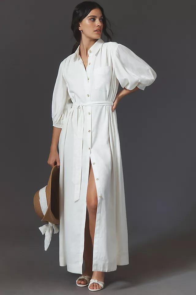 The Irene Linen Shirt Dress by Maeve Product Image