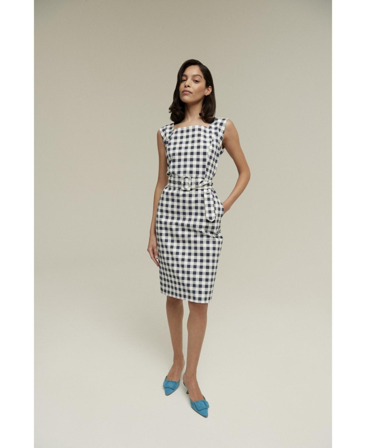 Isaac Mizrahi Womens Belted Pencil Dress Product Image