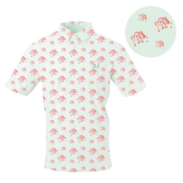 SwingJuice Golf & Tacos Men's Polo Mint Product Image