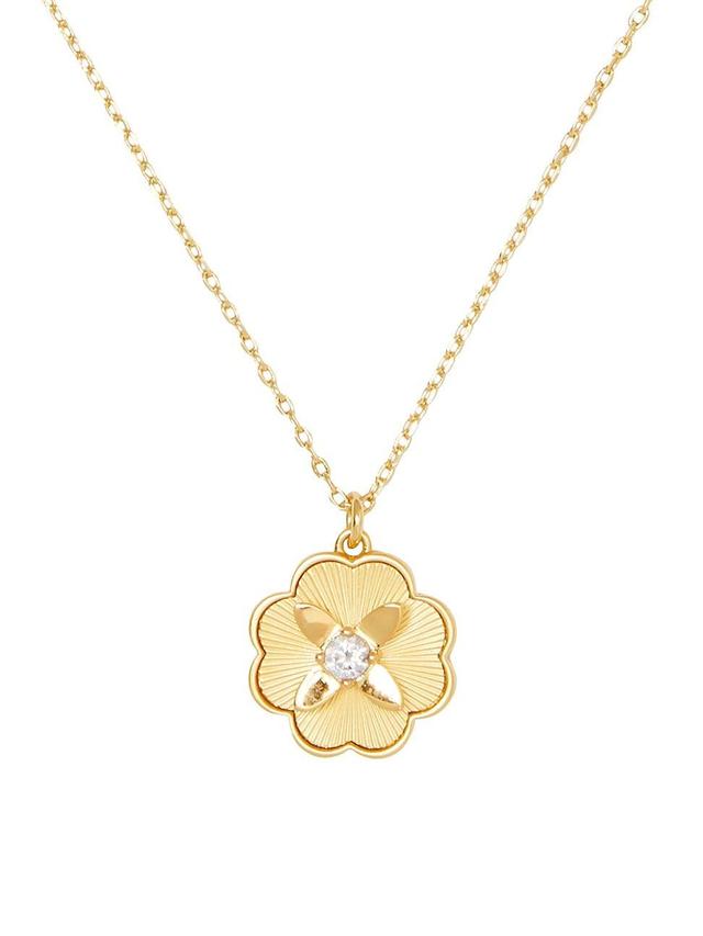 kate spade new york Heritage Bloom Pendant Necklace, 16 Product Image