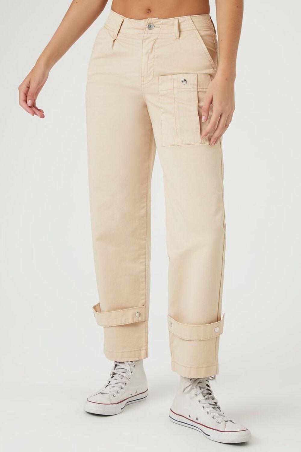 Lace-Up Straight-Leg Pants | Forever 21 Product Image