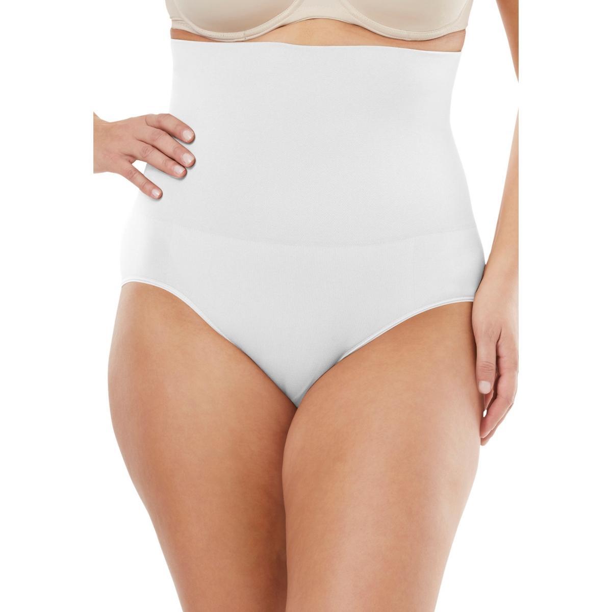 Secret Solutions Womens Instant Shaper Medium Control Seamless High Waist Brief Product Image