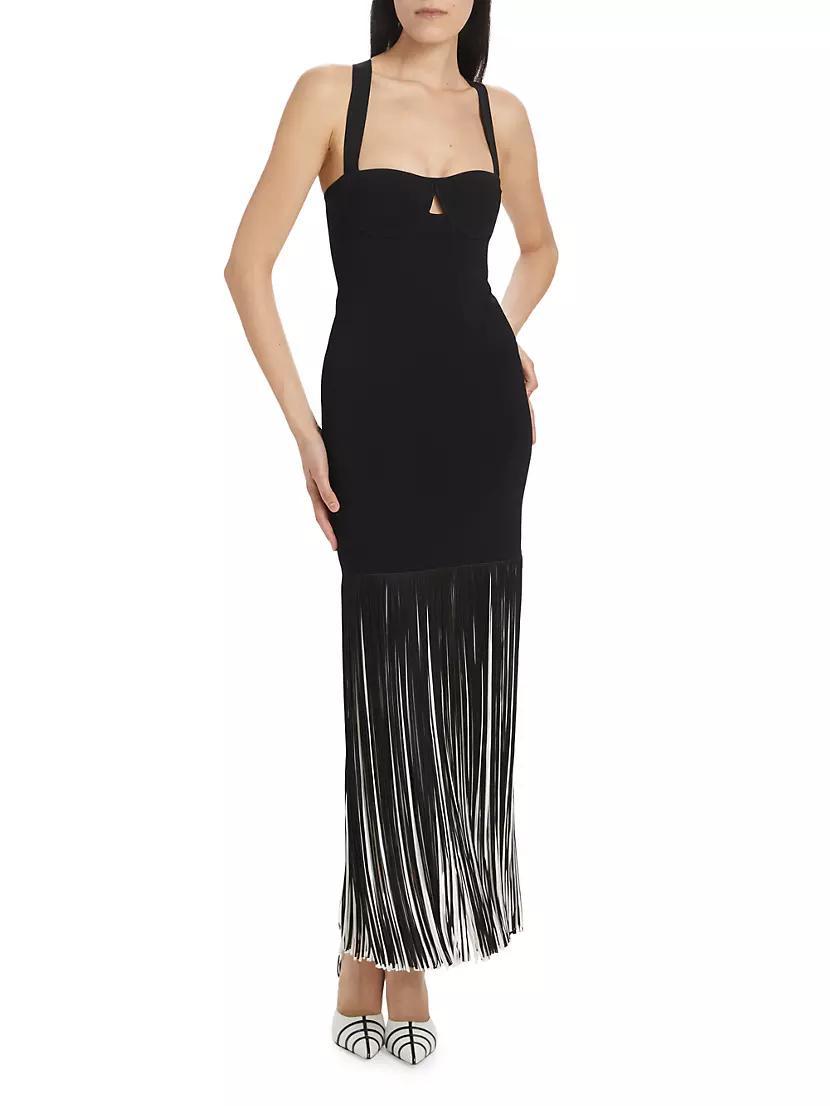 Mia Fringe Maxi Dress Product Image