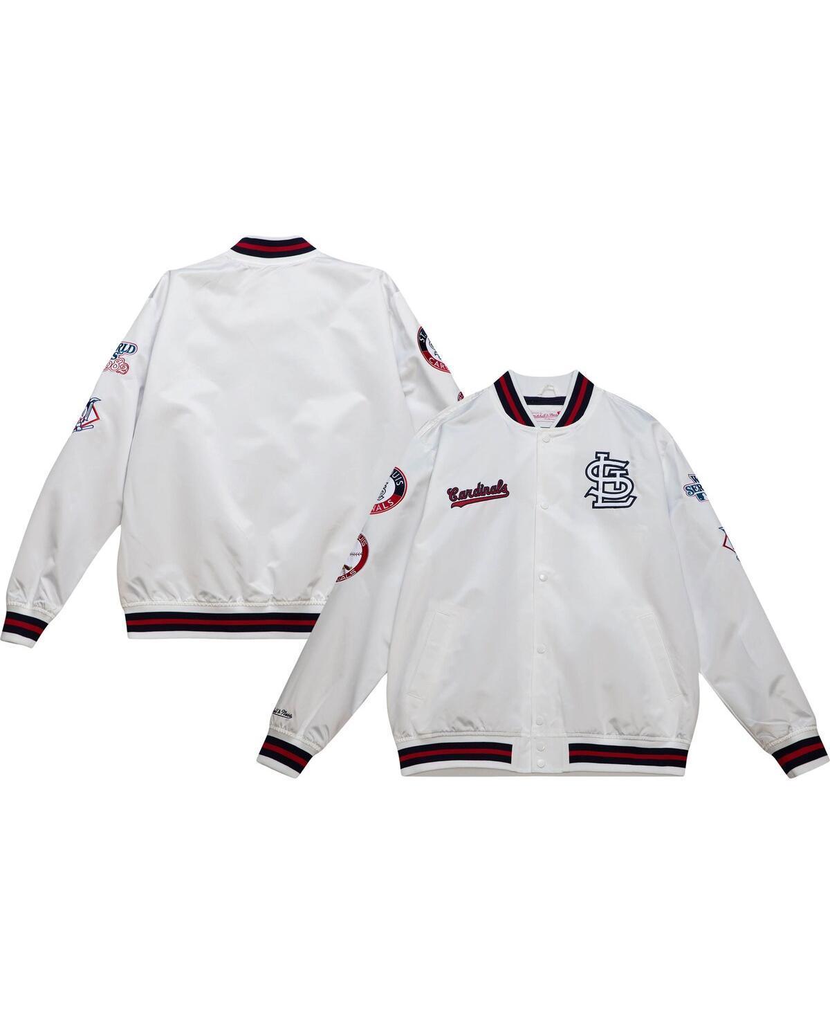 Mens Mitchell & Ness St. Louis Cardinals City Collection Satin Full-Snap Varsity Jacket Product Image