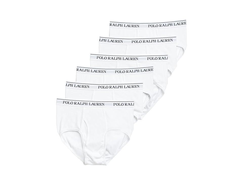 Polo Ralph Lauren Mens 6-Pack White Midrise Briefs Product Image