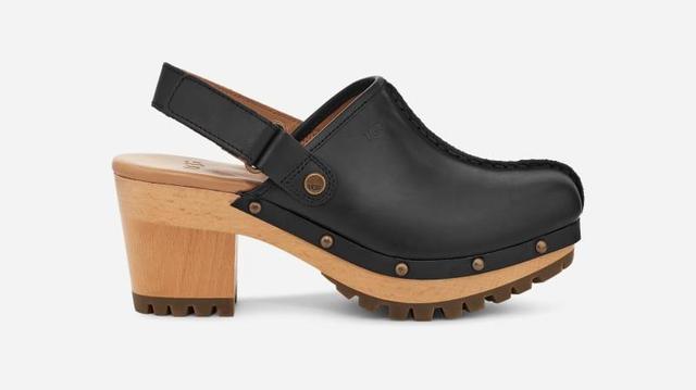 UGG Womens Lanni Leather Clogs Shoes Product Image