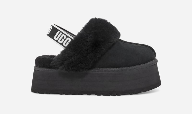 UGG Womens Funkette Sheepskin/Suede Slippers Product Image