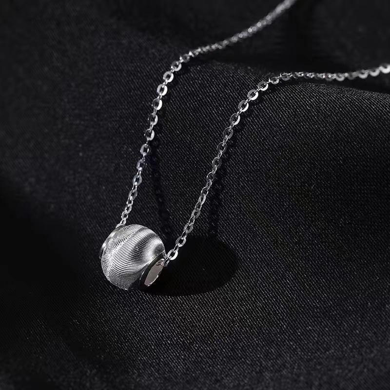 Sterling Silver Ball Necklace Product Image