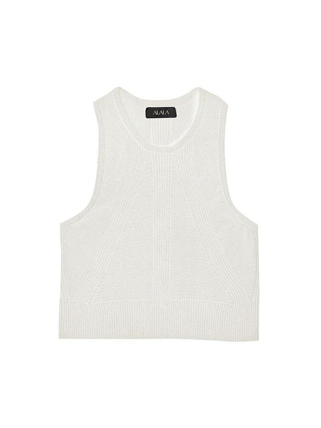 Alala Adult Women Goddess Cashmere Blend Crop Tank Product Image