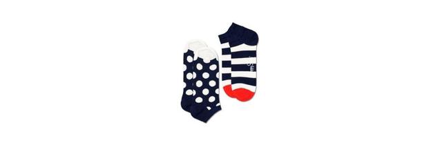 Happy Socks 2-Pack Big Dot Stripe Low Socks Product Image