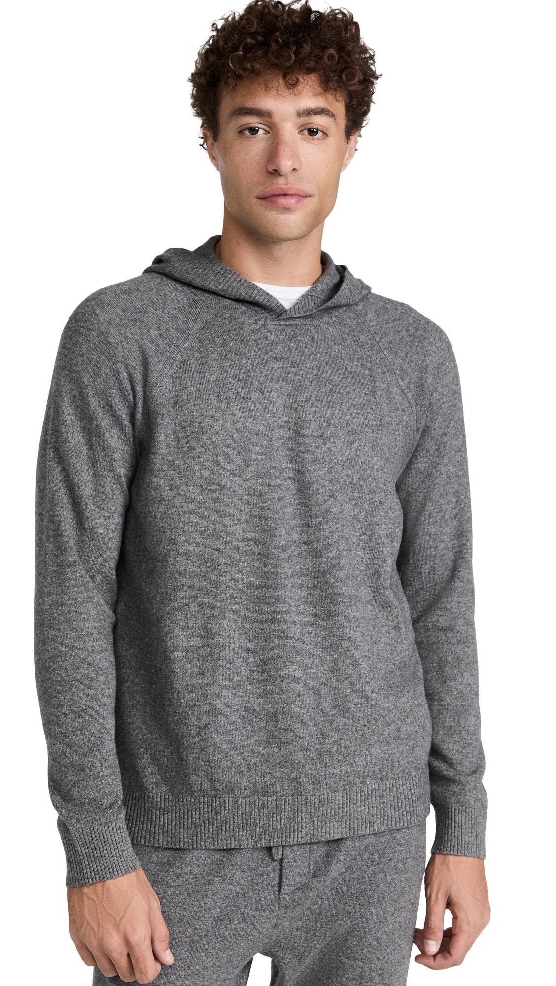 Mens Cashmere Pullover Hoodie Product Image