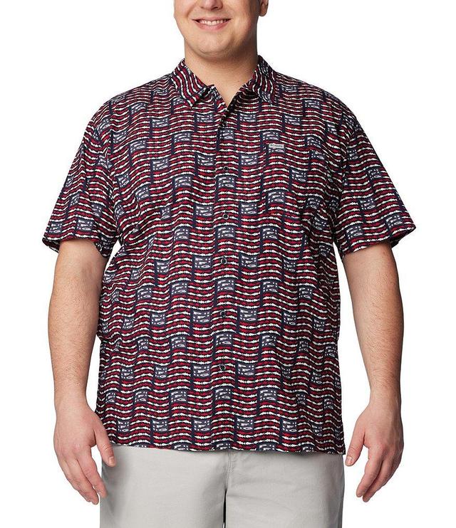 Columbia Big & Tall Trollers Best™ Short Sleeve PFG Banner Woven Shirt Product Image