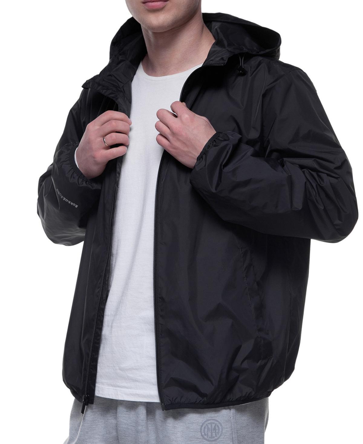 Rokka&Rolla Mens Packable Mesh lined Lightweight Windbreaker Jacket Product Image