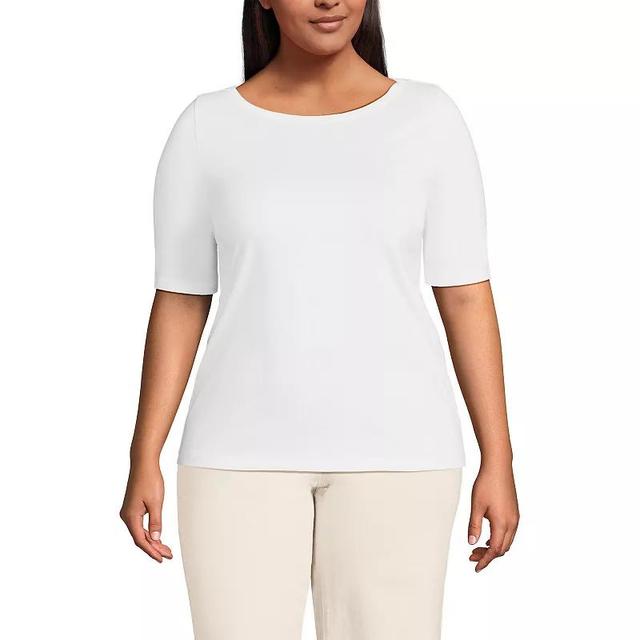 Plus Size Lands End Supima Top, Womens Product Image