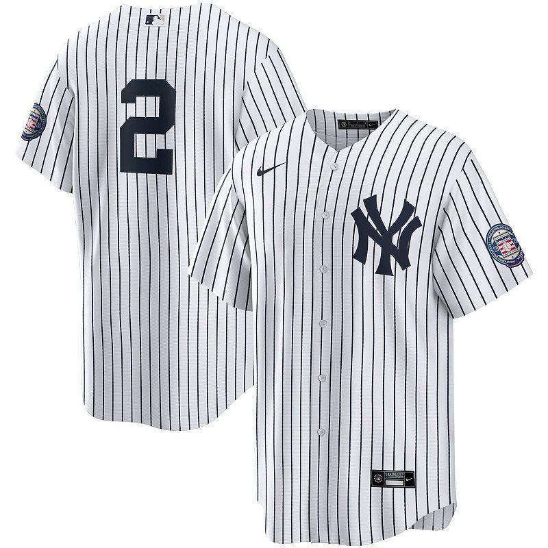 Mens Nike Derek Jeter /Navy New York Yankees 2020 Hall of Fame Induction Replica Jersey Product Image