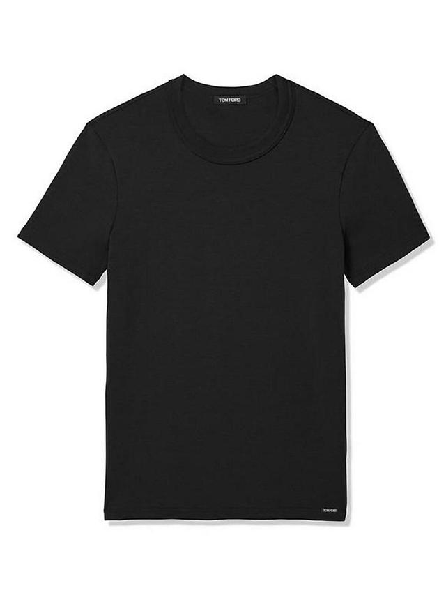 Mens Stretch-Cotton Crewneck T-Shirt Product Image