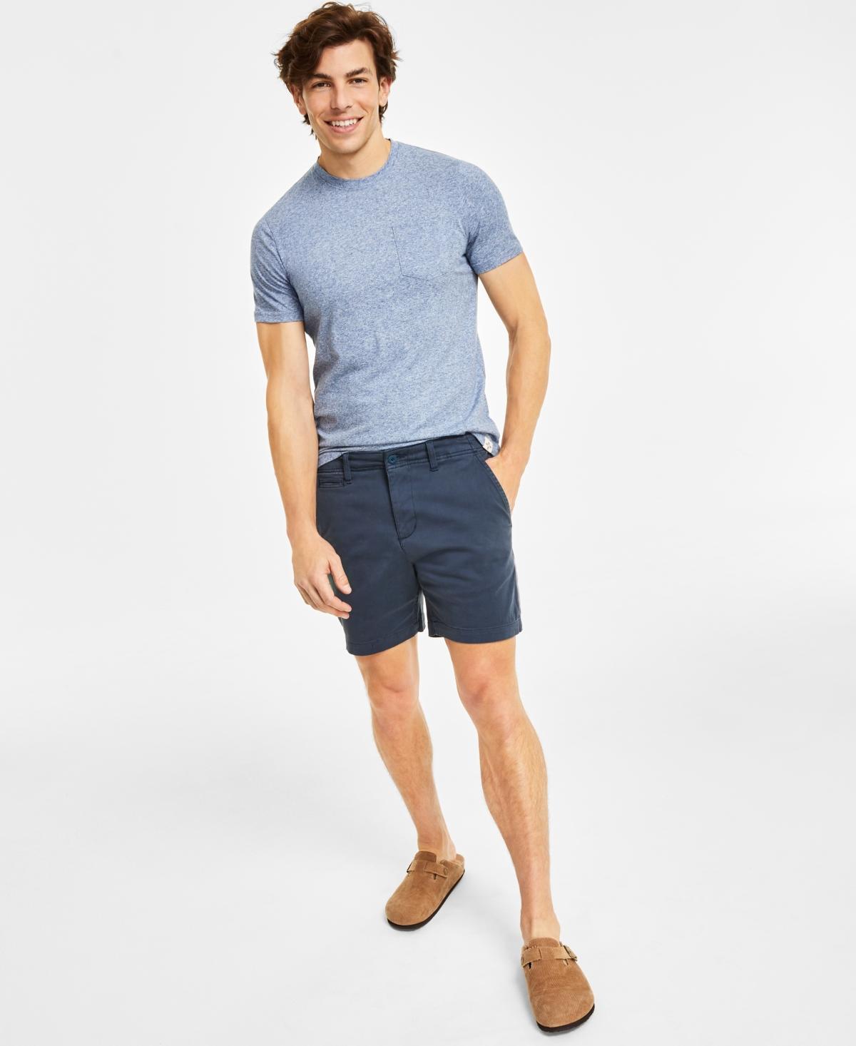 Sun + Stone Mens Colin Flat Front 7 Chino Shorts, Created for Macys Product Image