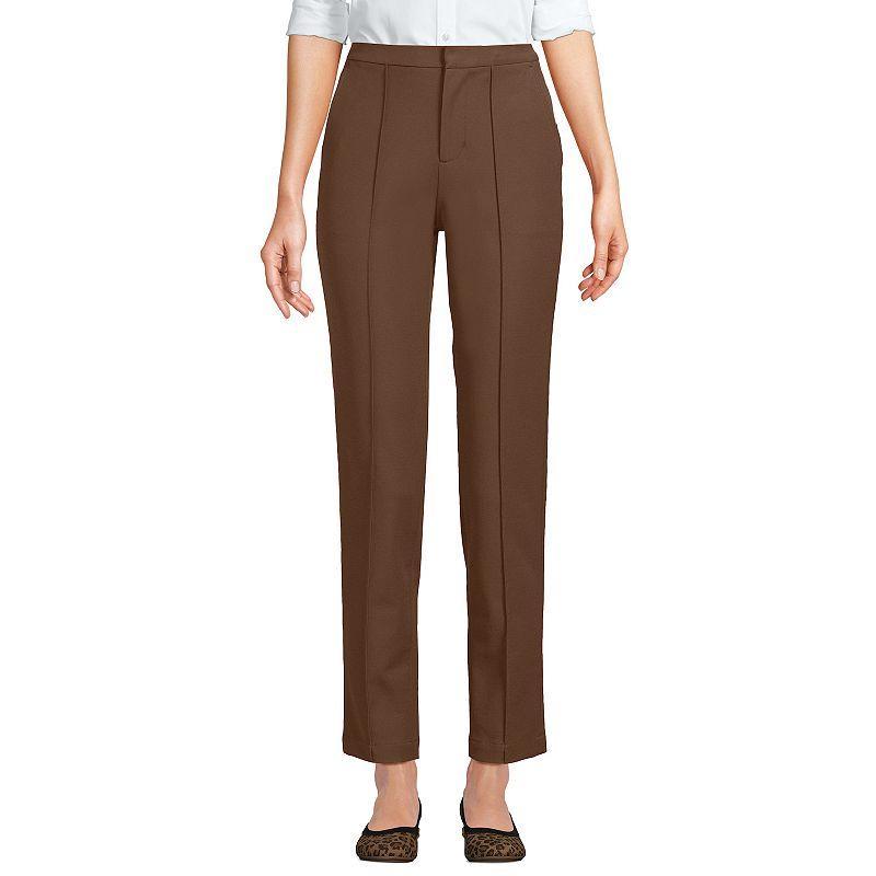 Lands End Womens High Rise Bi Stretch Pintuck Pencil Ankle Pants Product Image