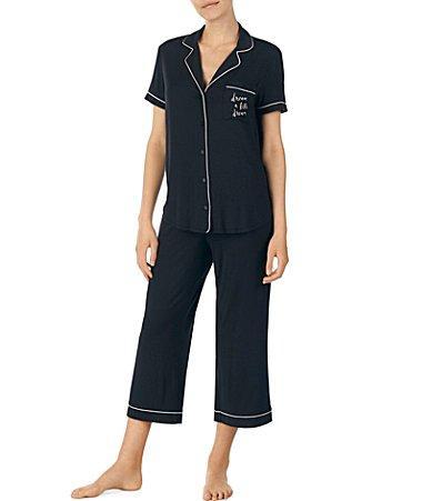 Kate Spade New York Dream a Little Dream Cropped Pajama Set Women's Pajama Sets Product Image