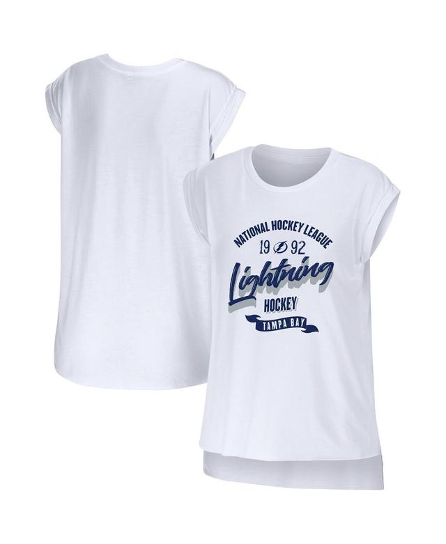 Womens Wear by Erin Andrews White Tampa Bay Lightning Domestic Tank Top Product Image