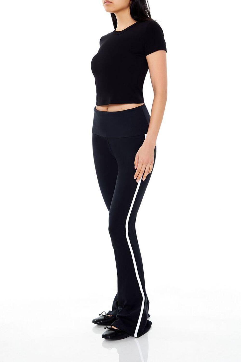 Two-Tone Flare Leggings | Forever 21 Product Image