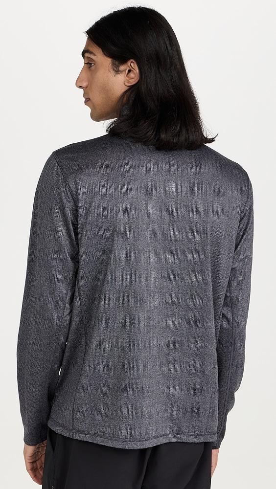 Greyson Tate Herringbone Mock Neck Quarter Zip | Shopbop Product Image