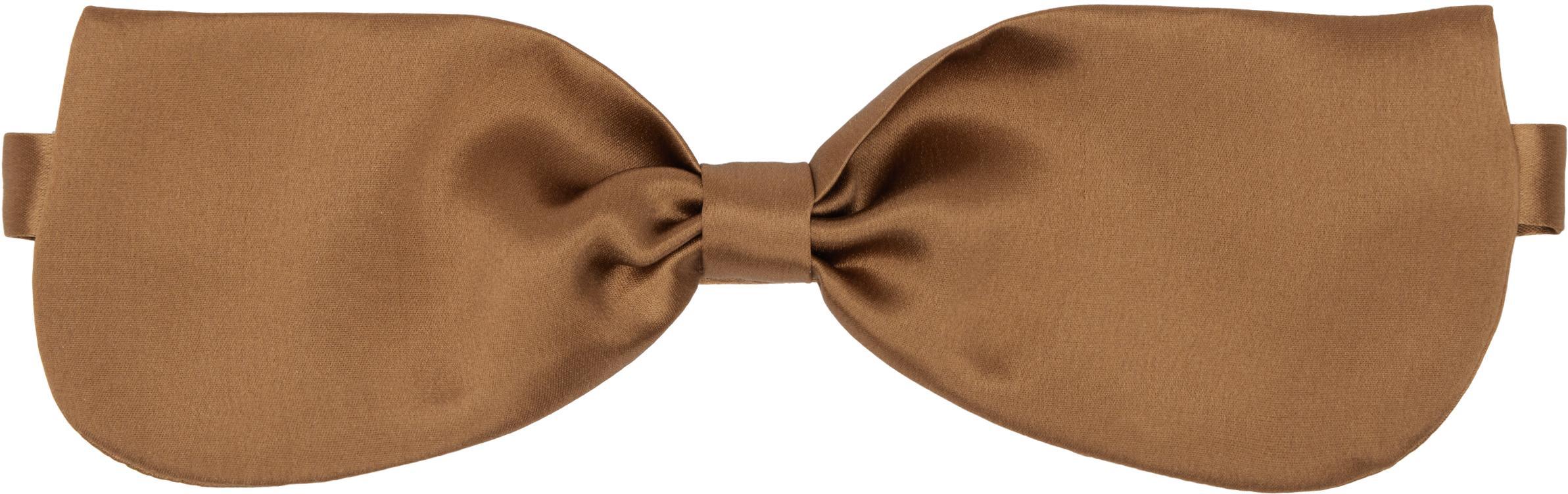 VALENTINO GARAVANI Brown Satin Bow Tie Product Image