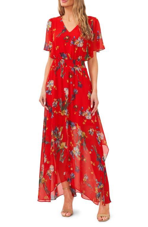 CeCe Floral Handkerchief Hem Dress Product Image