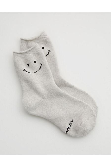 Aerie Smiley Terry Crew Socks Women's Product Image