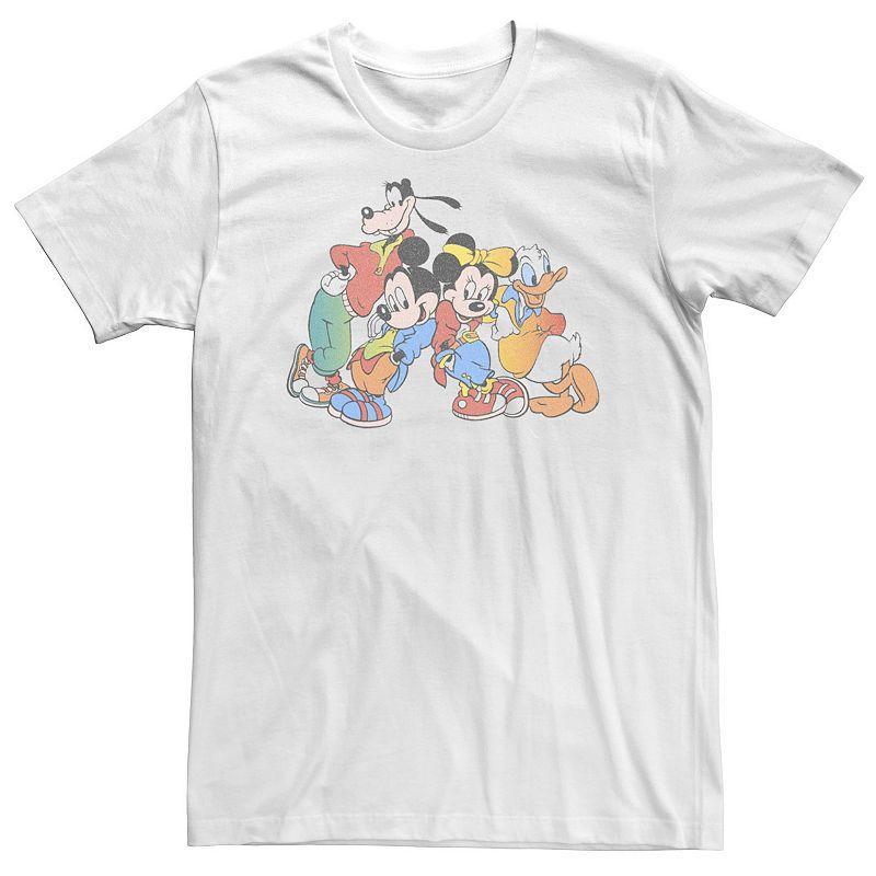 Disney Big & Tall Disney Mickey Mouse & Friends '90s Style Portrait Tee, Men's, Size: 4XL, White - Size: 4XL Product Image