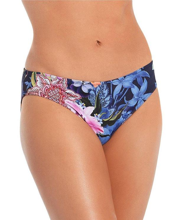 JOHNNY WAS Neon Jungle Floral Hipster Swim Bottom Product Image