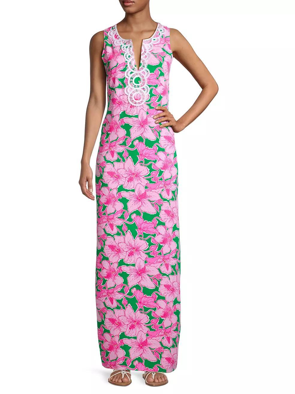 Elliotta Floral Sleeveless Maxi Dress Product Image