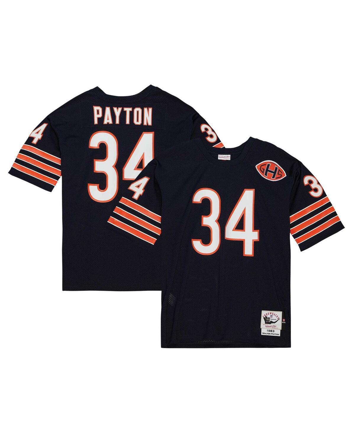 Mens Mitchell & Ness Walter Payton Navy Chicago Bears 1983 Authentic Jersey - Navy Product Image