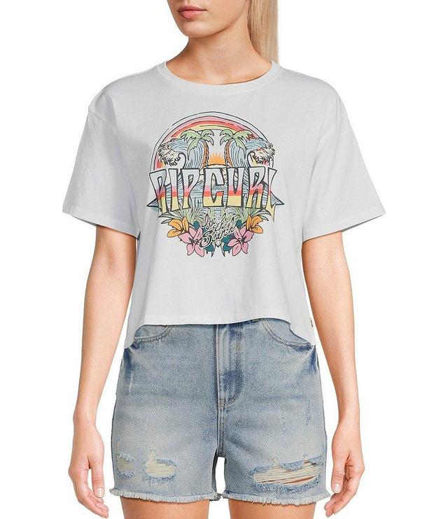 Rip Curl Relaxed Block Party Crop Graphic T-Shirt Product Image