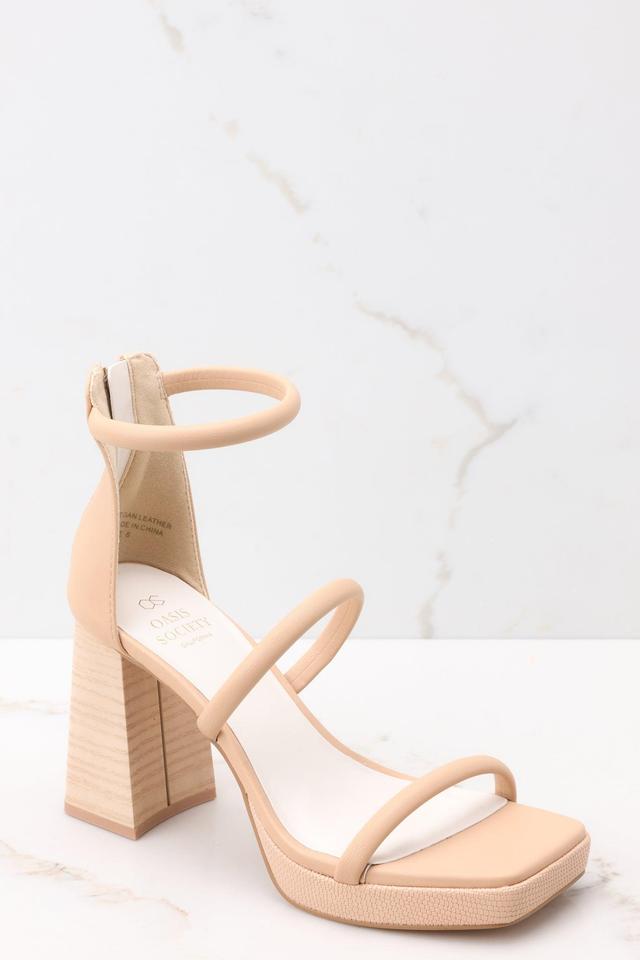 Classy Sensation Beige Heels Product Image