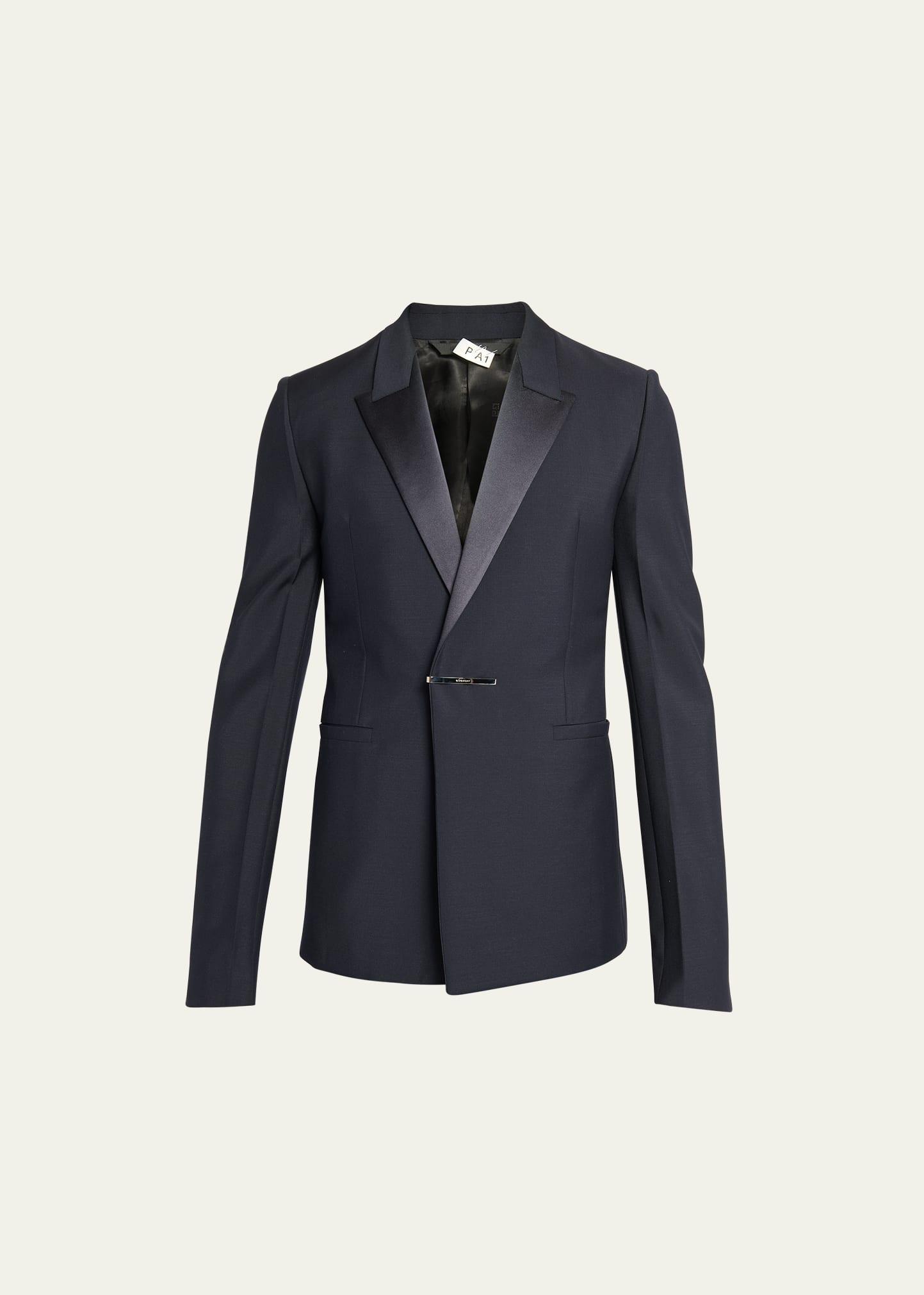 Givenchy Metal Clip Detail Wool Blend Evening Jacket Product Image