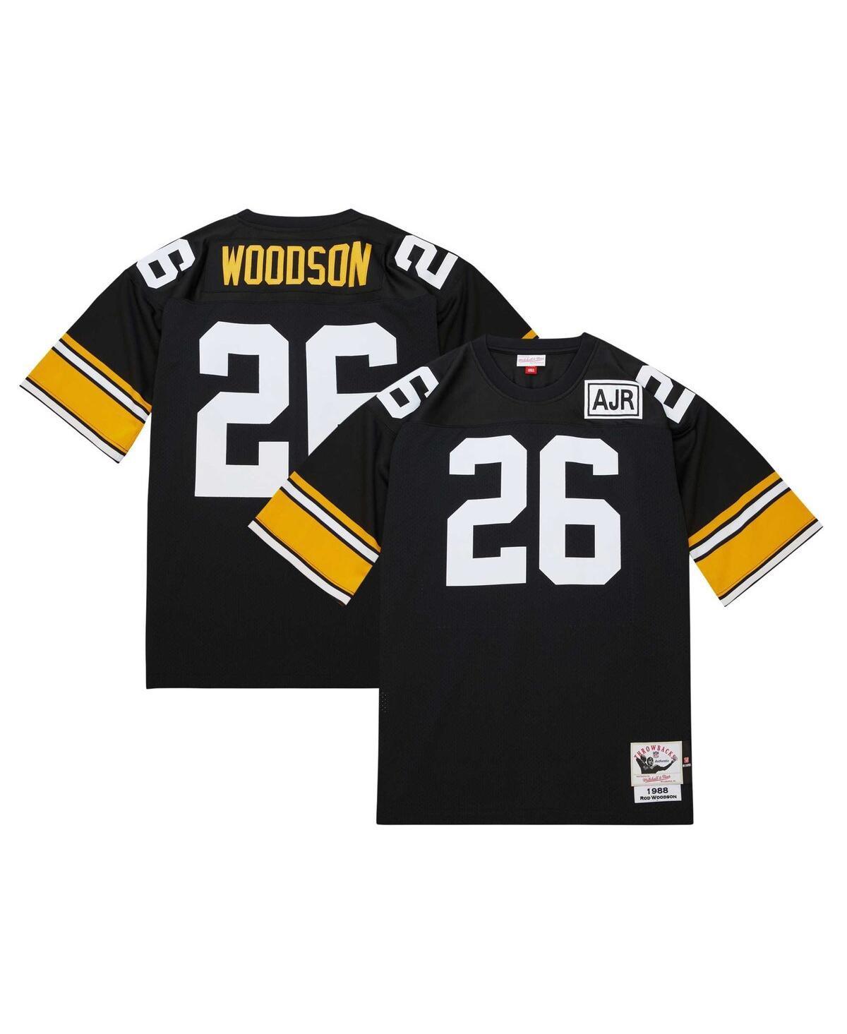 Mens Mitchell & Ness Rod Woodson Black Pittsburgh Steelers 1988 Authentic Jersey - Black Product Image