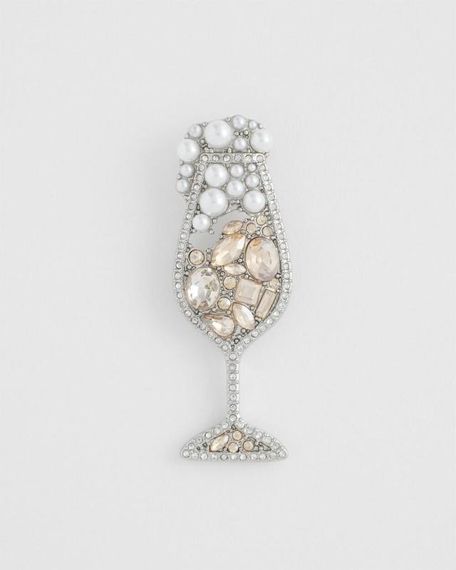 Champagne Glass Brooch Product Image